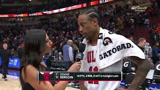 DeMar DeRozan Postgame Interview  Memphis Grizzlies vs Chicago Bulls  12024 [upl. by Iilek279]