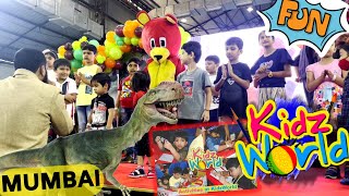 Kidz World Expo  Dinosaur Park  1 DAYS OF UNLIMITED FUN😍 WITH KIDZWORLD MUMBAI [upl. by Alexandr]