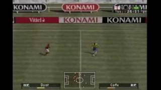 Pro Evolution Soccer3 England Vs Brasil 2002 PS2 [upl. by Anowahs602]