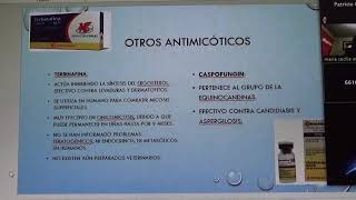 Farmacología Antimicóticos Parte 2 de 2 03122019 [upl. by Mahsih]