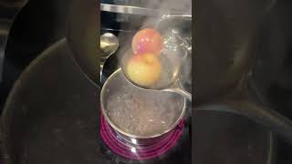 How to peel peaches  ￼Peaches Jam Homemade jarring Cooking Baking ￼ [upl. by Amaerd243]