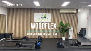 WOODFLEX Acoustic Wood Slat Panels Install Video  Studio Makeover Before amp After [upl. by Cone899]