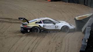 Porsche Carrera Cup GB at Brands Hatch First Lap Crash [upl. by Coco]