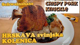 HRSKAVA svinjska KOLENICA s kiso kupus i Knedlama od krompira pork kolenica knuckle yummy [upl. by Amaso560]