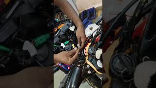 Multipurpose colour LED light install bajaj pulsar ns 125bs6  short  trading video  ns125 [upl. by Jarred22]