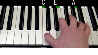 How to Play Locked Out Of Heaven by Bruno Mars Piano Tutorial [upl. by Mort]