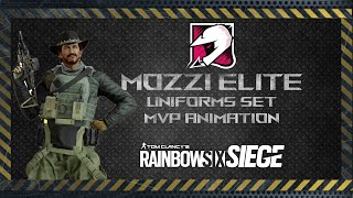 Mozzie Elite Sets and MVP Animation  R6 Leaks  Rainbow Six Siege [upl. by Cia724]