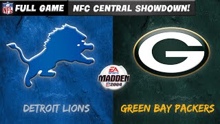 Madden NFL 2004 Historic Teams  1991 Detroit Lions vs 1997 Green Bay Packers  Part 1 [upl. by Sayer]