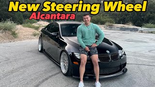 BMW M3 ALCANTARA STEERING WHEEL INSTALL Episode 6 [upl. by Lambrecht]