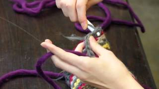 How to Join New Yarn With a Slip Stitch Around the Post of a Single Crochet  Crochet Tutorials [upl. by Jea145]