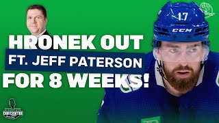 Jeff Paterson reacts to Filip Hronek being out two months and more Canucks topics [upl. by Rolando]