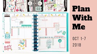 Plan With Me Oct 17 2018 BIG Happy Planner®️ [upl. by Litman298]