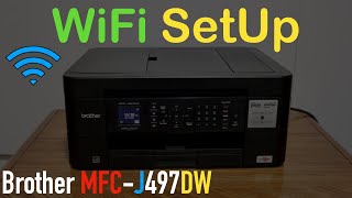 Brother MFCJ497DW WiFi SetUp [upl. by Ytte]