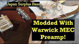 Japanese JB Installed with Warwick MEC Preamp [upl. by Wayolle491]