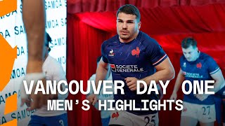 Antoine Dupont makes SVNS debut Vancouver HSBC SVNS Day One Mens Highlights [upl. by Ihel]