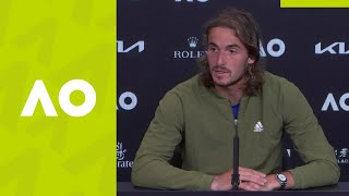 Stefanos Tsitsipas quotI fought like a real warriorquot press conference 2R  Australian Open 2021 [upl. by Winebaum]