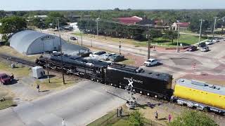 20241004  UP Big Boy 4014 in downtown Bryan TX [upl. by Greenman702]