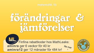 1b 222 förändringar och jämförelser [upl. by Ytsirk]