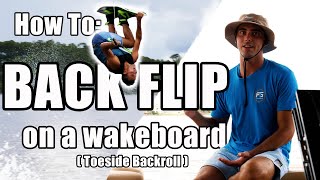 How To Backflip on a Wakeboard  Ts Backroll [upl. by Bakki823]