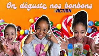 Halya mange tout dégustation des bonbons ACTION [upl. by Bastien]