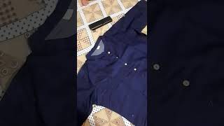 Meesho unboxing cotton denim kurti 👍subscribe 😊 [upl. by Mellar810]