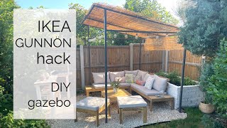 IKEA hack gazebo I turned the IKEA GUNNÖN into a cabana and gave my derelict patio a makeover [upl. by Falzetta]