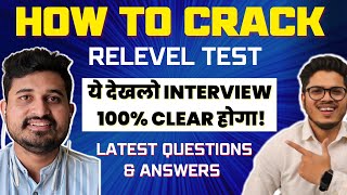 How to Crack Relevel test  Latest Relevel Interview Video  Relevel Exam  Relevel Interview Hindi [upl. by Ainslie]