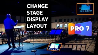 Switching between Stage Display Layouts in ProPresenter 7 [upl. by Anilatac]