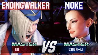 SF6 ▰ ENDINGWALKER Ed vs MOKE ChunLi ▰ High Level Gameplay [upl. by Narcissus]