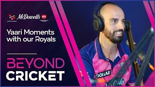 Yaari Moments ft Karun Neesham Parag amp Mitchell  McDowells Yaari Podcast  Rajasthan Royals [upl. by Farman131]