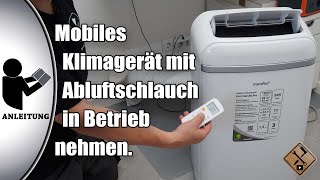 Mobiles Klimagerät mit Abluftschlauch von Comfee Eco Friendly Pro  Auspacken anschließen erklärt [upl. by Pandich845]