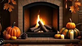 Thanksgiving Fireplace Digital Decoration [upl. by Sawtelle]