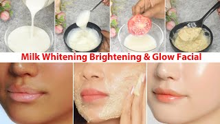 In 1 Use Get Milky White Glowing Even Toned SkinMILK FACIALGet rid of Dull Dark SkinPigmentations [upl. by Eilzel291]