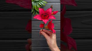 How to Make Crepe Paper Flower Crepe Paper Decoration Idea [upl. by Ytsirc]