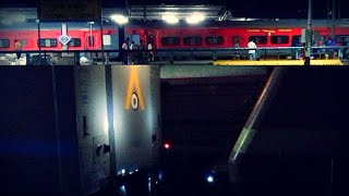 New LHB Express being SHUNTED and COUPLED by a ELECTRIC Locomotive  Indian Railways [upl. by Smiga966]