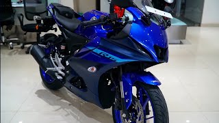 2024 Yamaha R15 V40 Racing Blue New Model  Detailed Walkaround Review  New Colour amp Changes [upl. by Liris36]