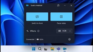 Windows 11 will soon use your Android Phone as a Webcam [upl. by Felton652]