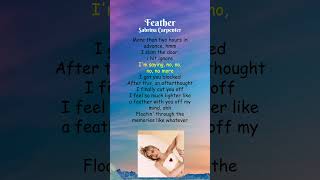 Sabrina Carpenter  Feather Lyrics shorts [upl. by Anay]