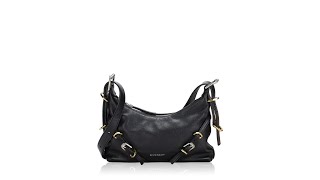 Givenchy Tumbled Calfskin Mini Voyou Boyfriend Party Bag Black [upl. by Ateuqal169]