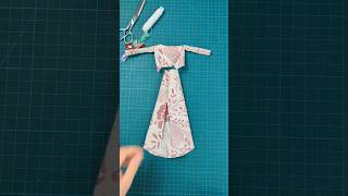 diy Barbie clothes✂️ how to make a dress for Barbie without sewing machine part2 diy barbie LHF021 [upl. by Aehsel]