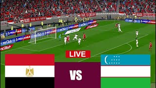 مباراة مصر ضد اوزباكستان مباشر egypt vs uzbekistan live streaming  محاكاة لعبة فيديو [upl. by Libyc]