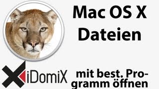 Wie kann ich unter Mac OS X Dateien mit einem bestimmten Programm öffnen zuordnen [upl. by Aliek]