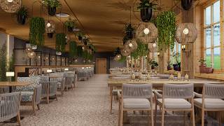 Country Restaurant Interior Design [upl. by Nosliw674]