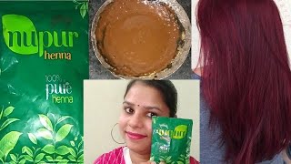 Godrej Nupur Henna Review 100 Natural And Chemical Free केवल 15रु मे बालो को Naturally Color करे। [upl. by Enimaj]