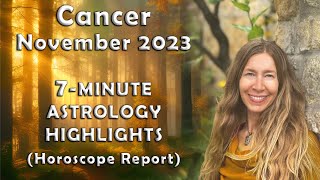 Cancer November 2023 7Minute Highlights Horoscope Forecast [upl. by Brookes]