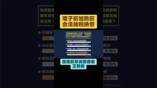 電子菸 電子煙 加熱菸 尼古丁袋 合法抽稅納管 菸害防制法 類菸品 指定菸品 減害菸品 菸草減害 無煙台灣 健康台灣 王郁揚 賴清德 健保 長照 [upl. by Dollie]