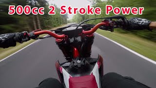 500cc 2 Stroke Supermotard RAW pure sound [upl. by Dode388]