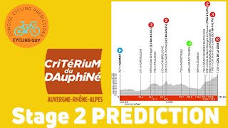 Critérium du Dauphiné 2024 Stage 2  PREVIEW  FAVOURITES  PREDICTION [upl. by Adok472]