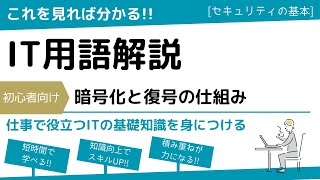 よく使うIT用語！暗号化と復号の仕組み [upl. by Schug326]