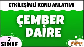 Çember ve Daire  Çemper parçası Daire Dilimi  7Sınıf Matematik Konu ve Örnekler [upl. by Birecree]